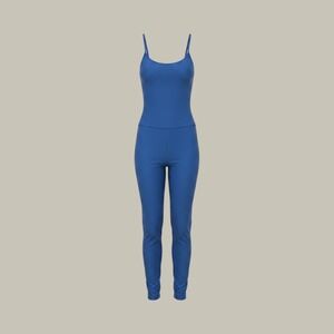 Roma Concept Royal Blue Spaghetti Strap Jumpsuit XL Cobalt Blue Bodysuit Legging
